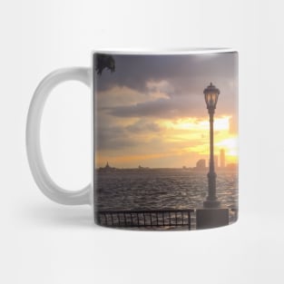 Battery Park Skyline Manhattan Sunset New York City Mug